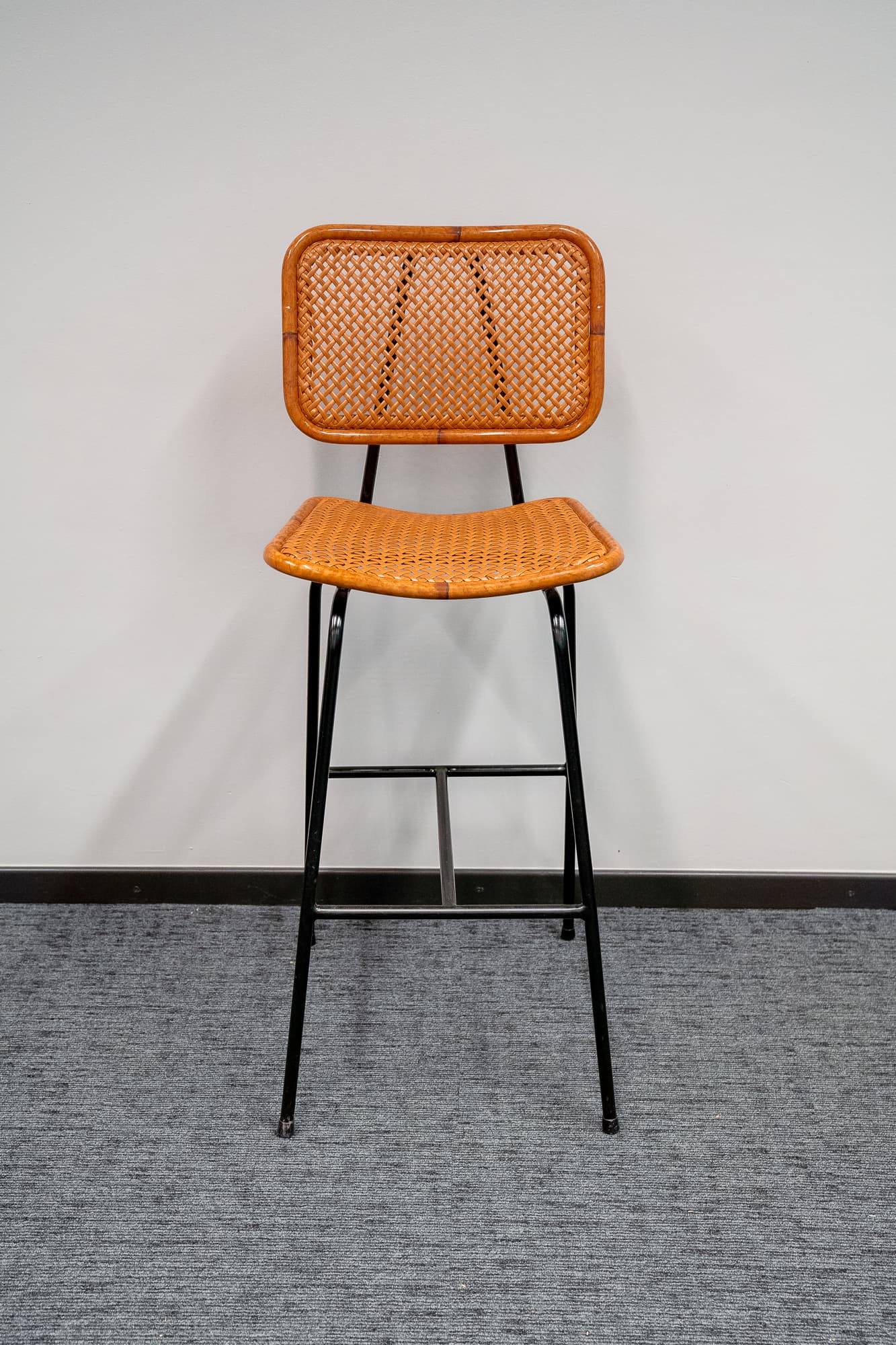 Chaise haute Satellite en osier-2