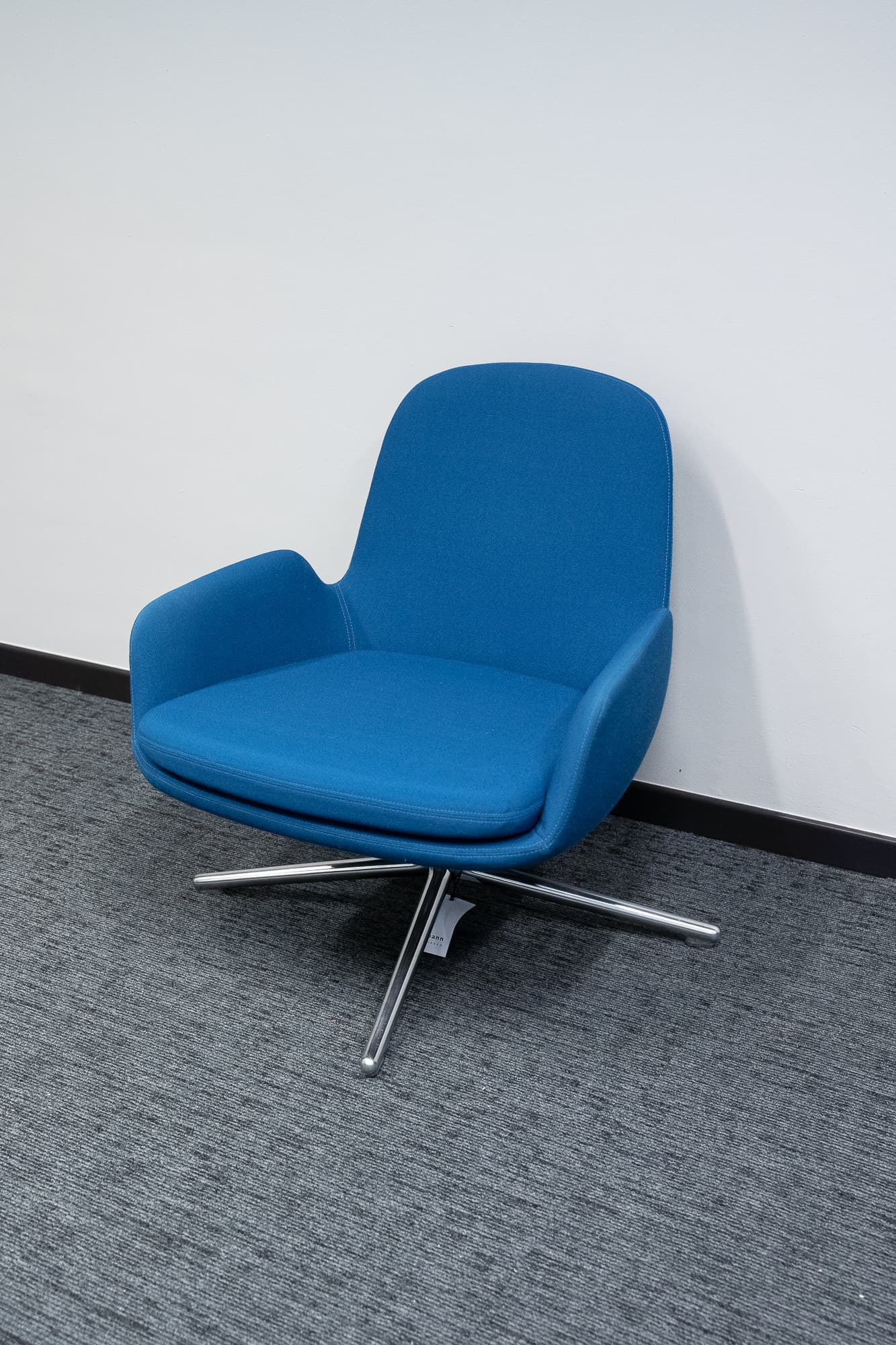 Turquoise fauteuil Laag Eiken/ Hoofdlijn NORMANN