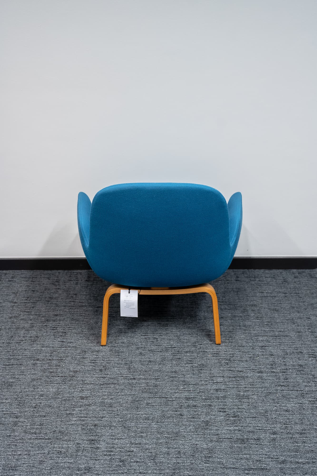 Turquoise fauteuil Laag Eiken/ Hoofdlijn NORMANN